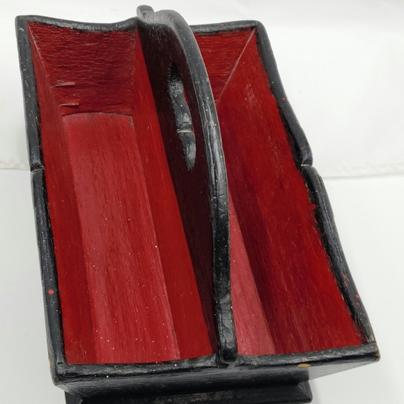 Vintage handmade tote box - Picture 4 of 6